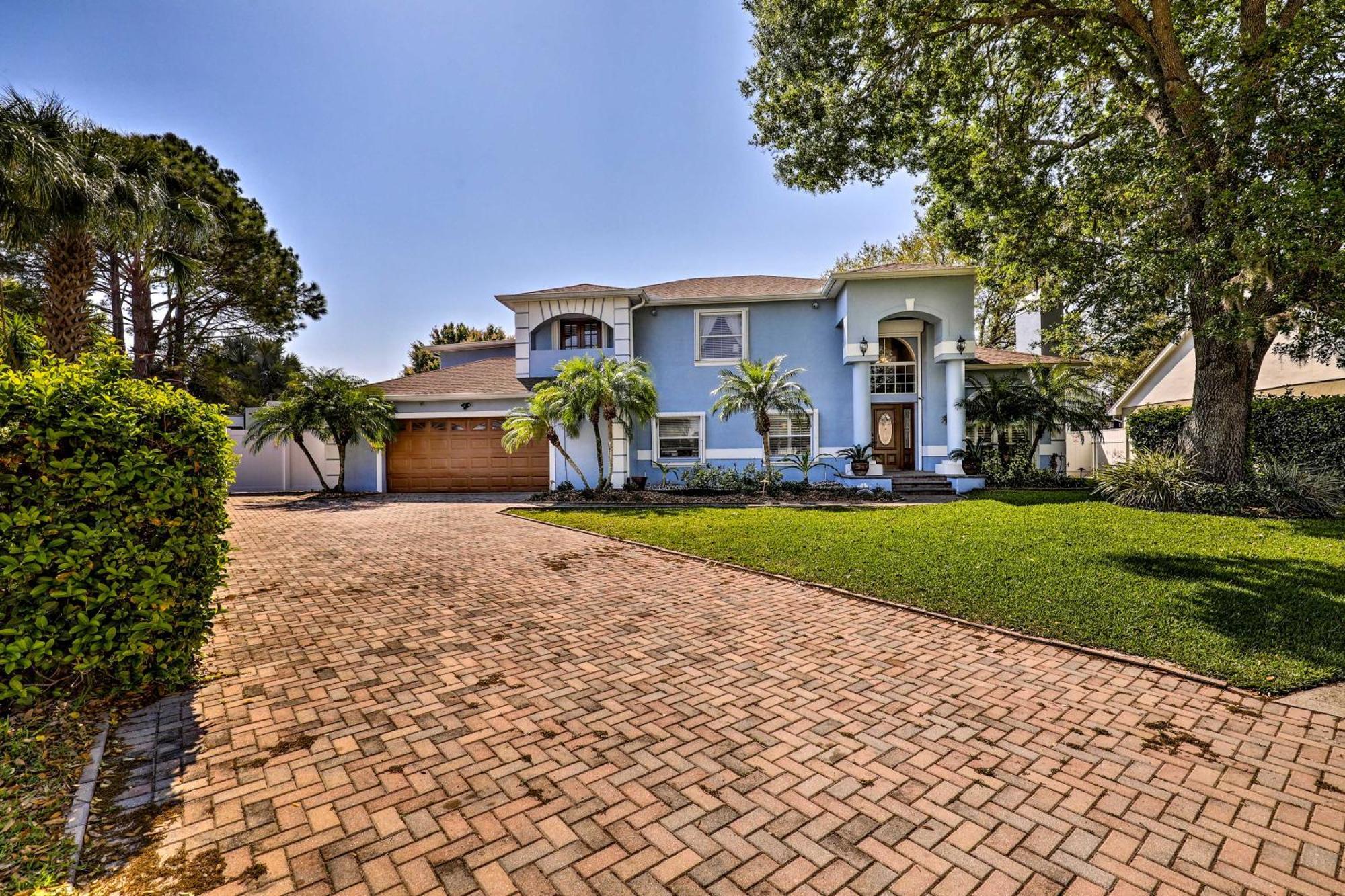 Luxurious Villa With Heated Pool, Theatre, Gym ! Tampa Exterior foto